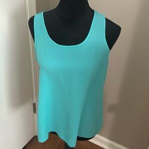 teal tank top